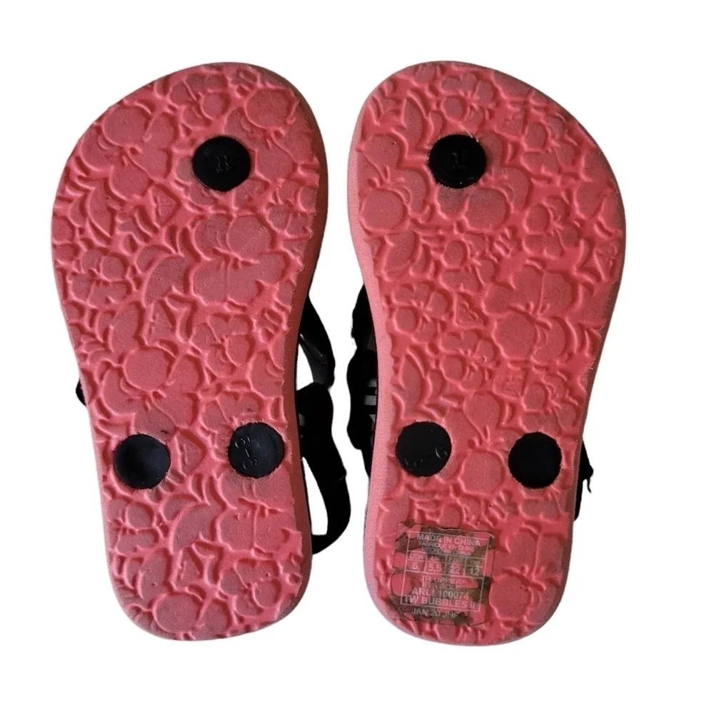 Roxy‎ Toddler Size 6 Black Slingback Sandals